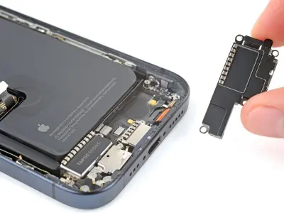 Замена полифонического динамика на Apple iPhone 15 Pro